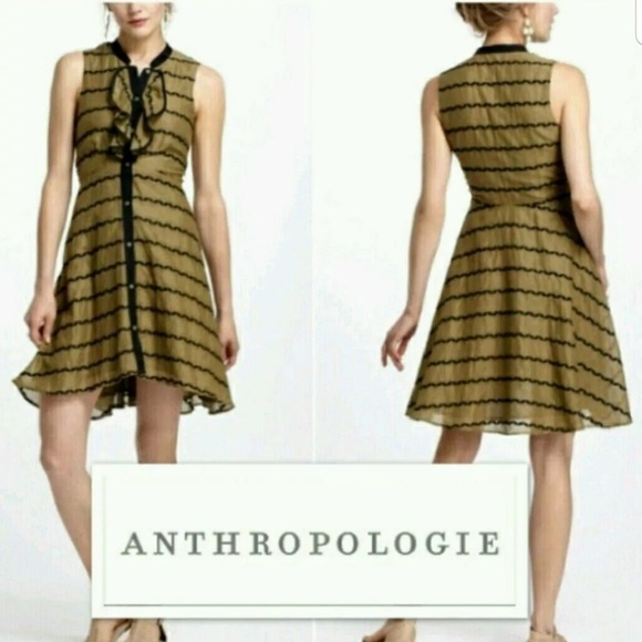 Anthropologie Dresses & Skirts - Anthropologie Postmark Olive Bubbled Bands